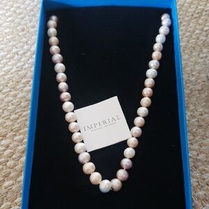 Imperial Pearl's by Josh Bazar Necklace - Pink and White